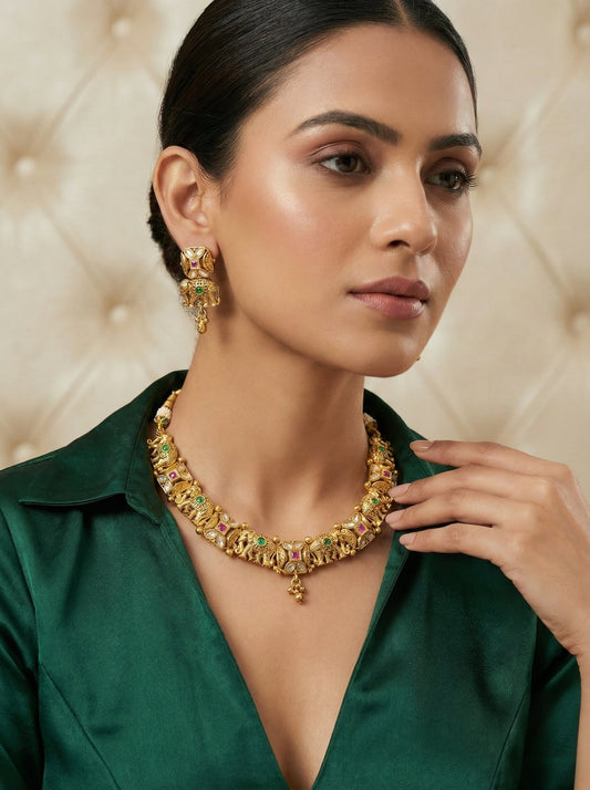 Alternate styling layout profile of Diti Antique Delicate Necklace