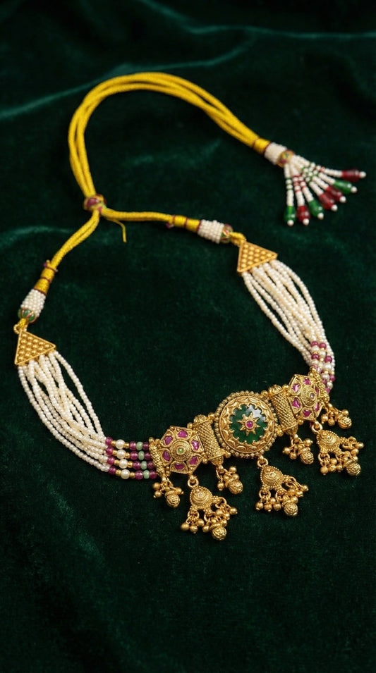 Alternate styling layout profile of Yashmitha Premium Quality Heritage Choker Set