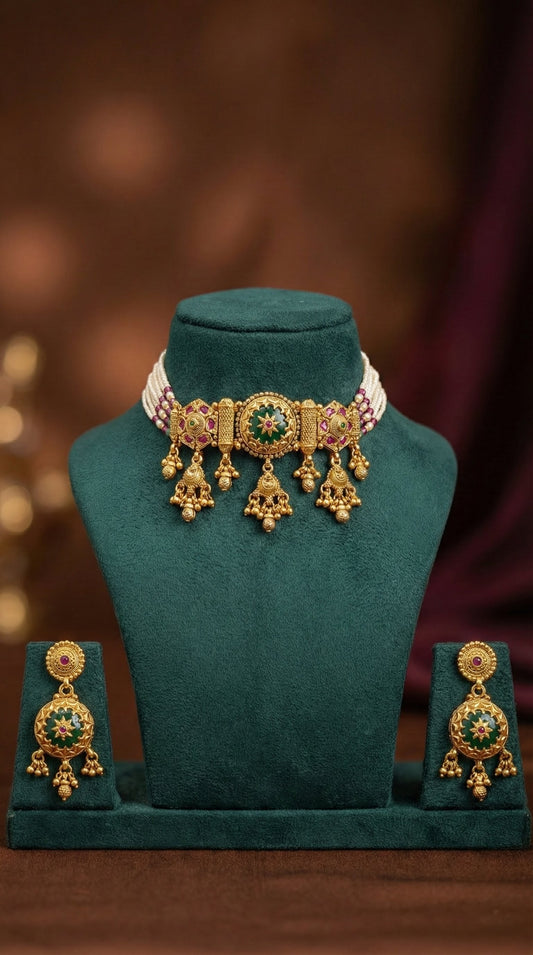 Yashmitha Premium Quality Heritage Choker Set