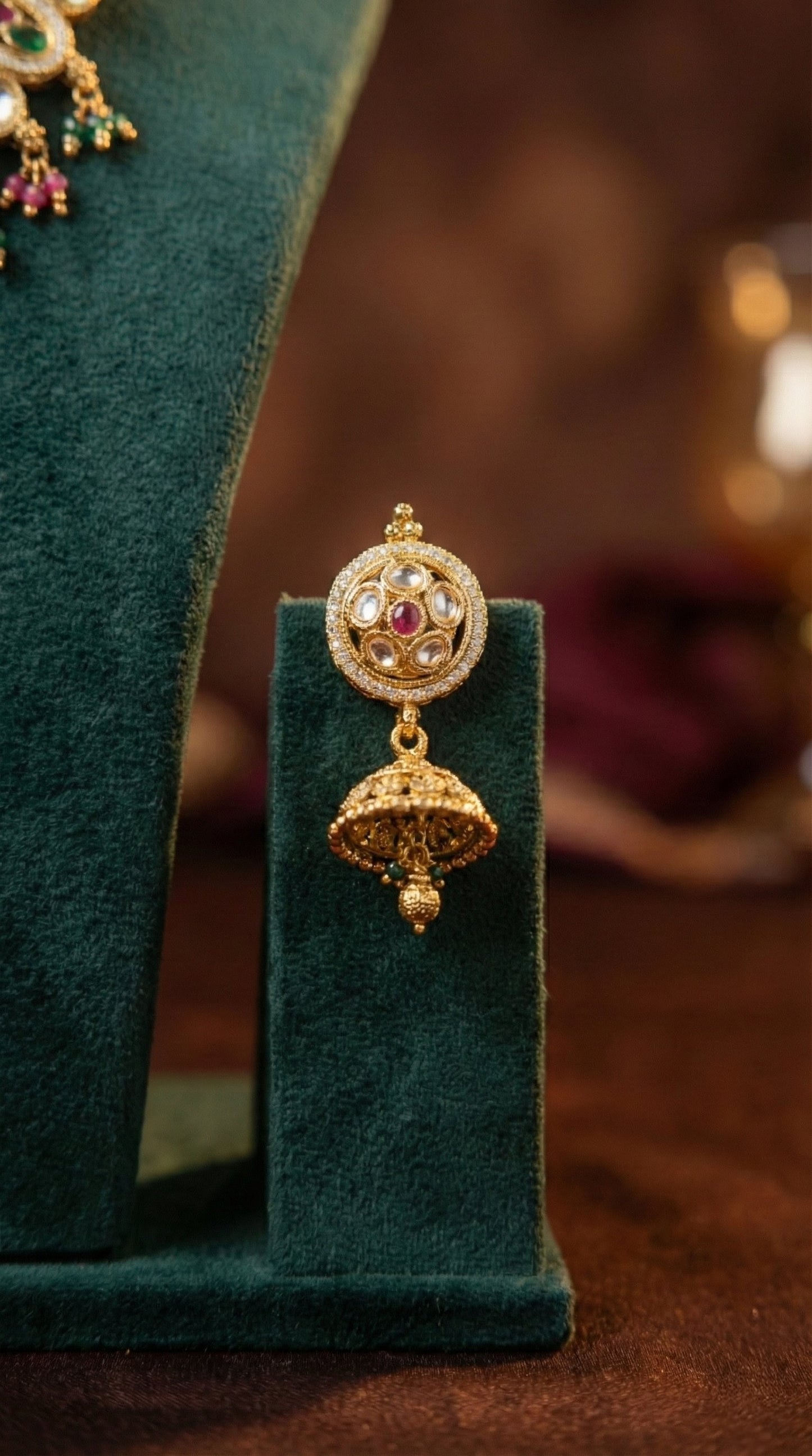 Alternate styling layout profile of Sitara Premium Antique Necklace