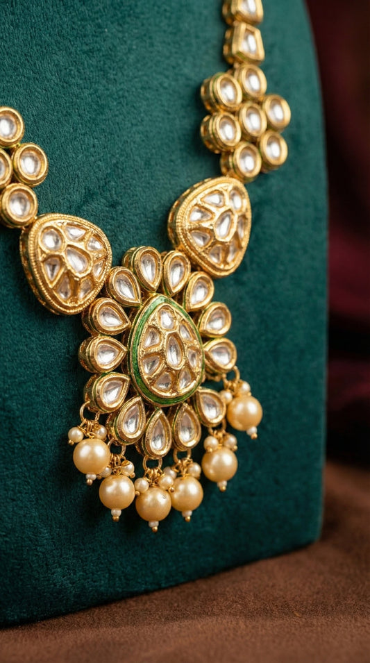 Alternate styling layout profile of Anaya Premium Kundan Necklace