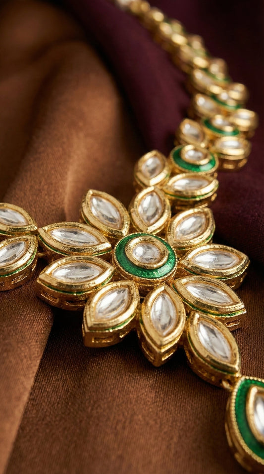 Alternate styling layout profile of Avni Premium Kundan Necklace