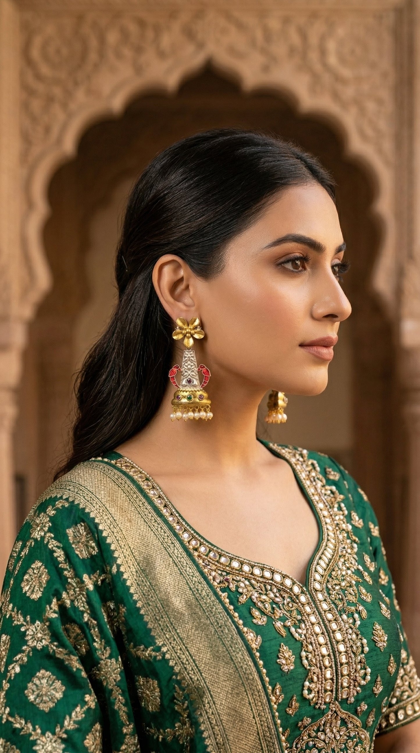 Shrija Oxidised Earrings