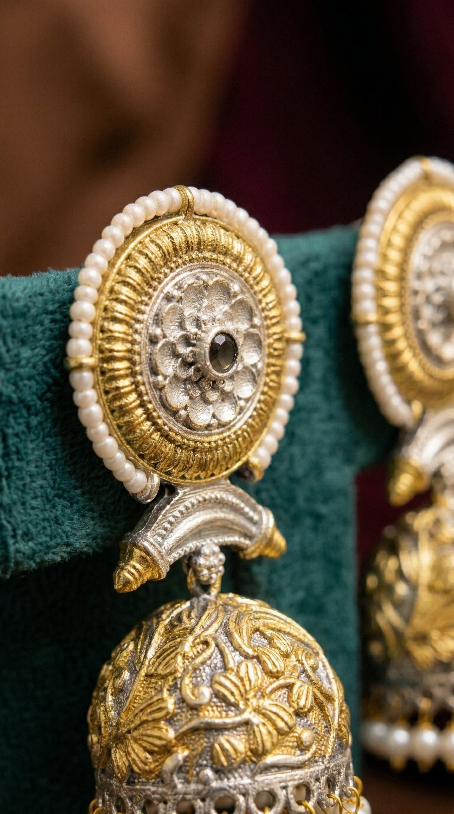 Snigdha Dual Tone Earrings