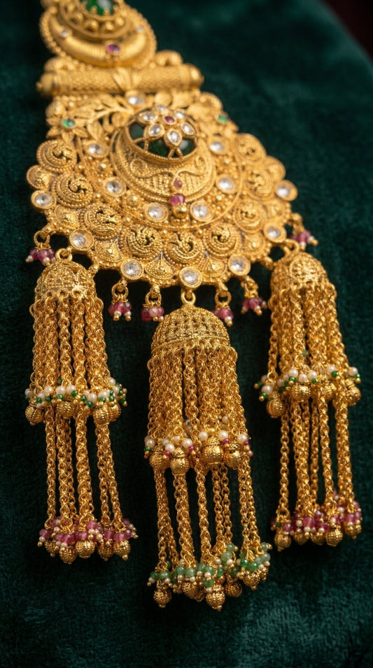 Bridal juda pin hair accessory for saree and lehenga styling