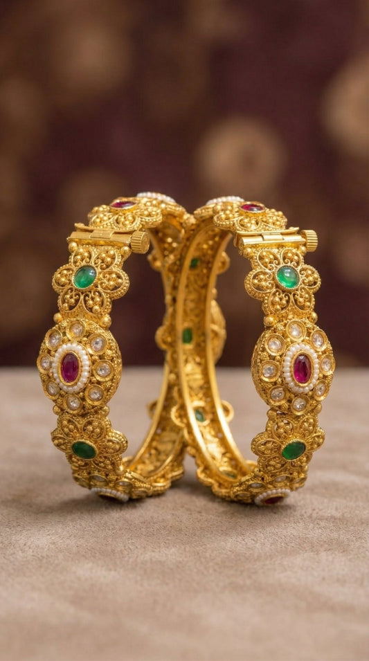 Indri Rajwadi Bangles (Openable)