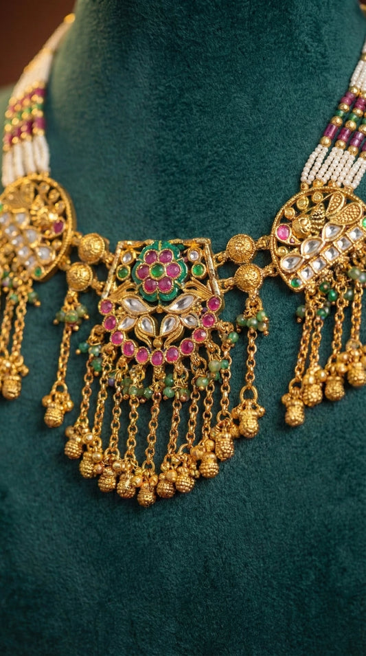 Alternate styling layout profile of Shipra Heritage Necklace Set