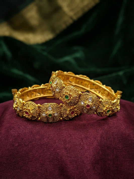 Alternate styling layout profile of Madhu Antique Rajwadi Bangles (Openable)