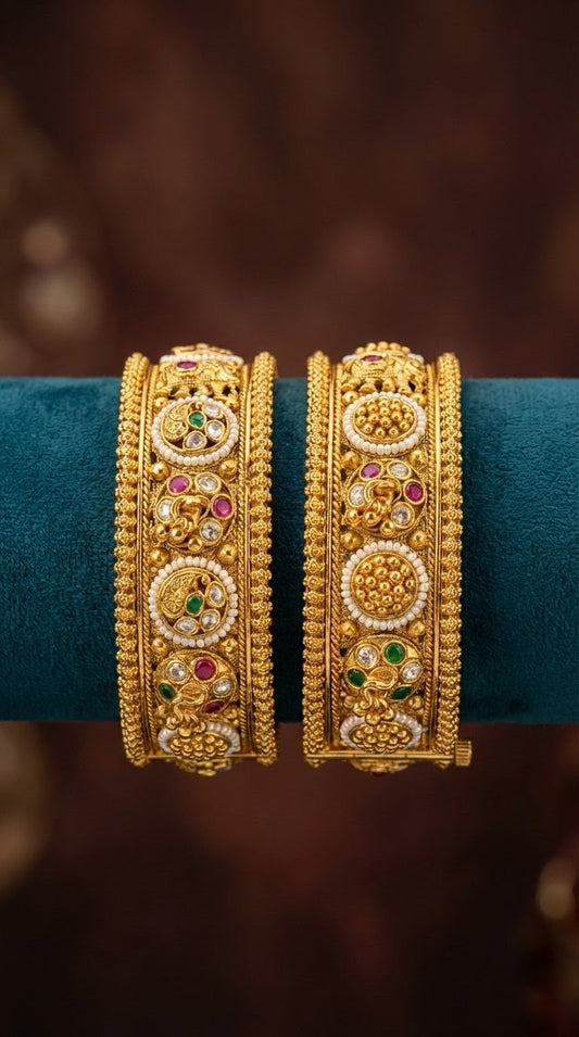 Renu Rajwadi Ghugree Bangles (Openable)