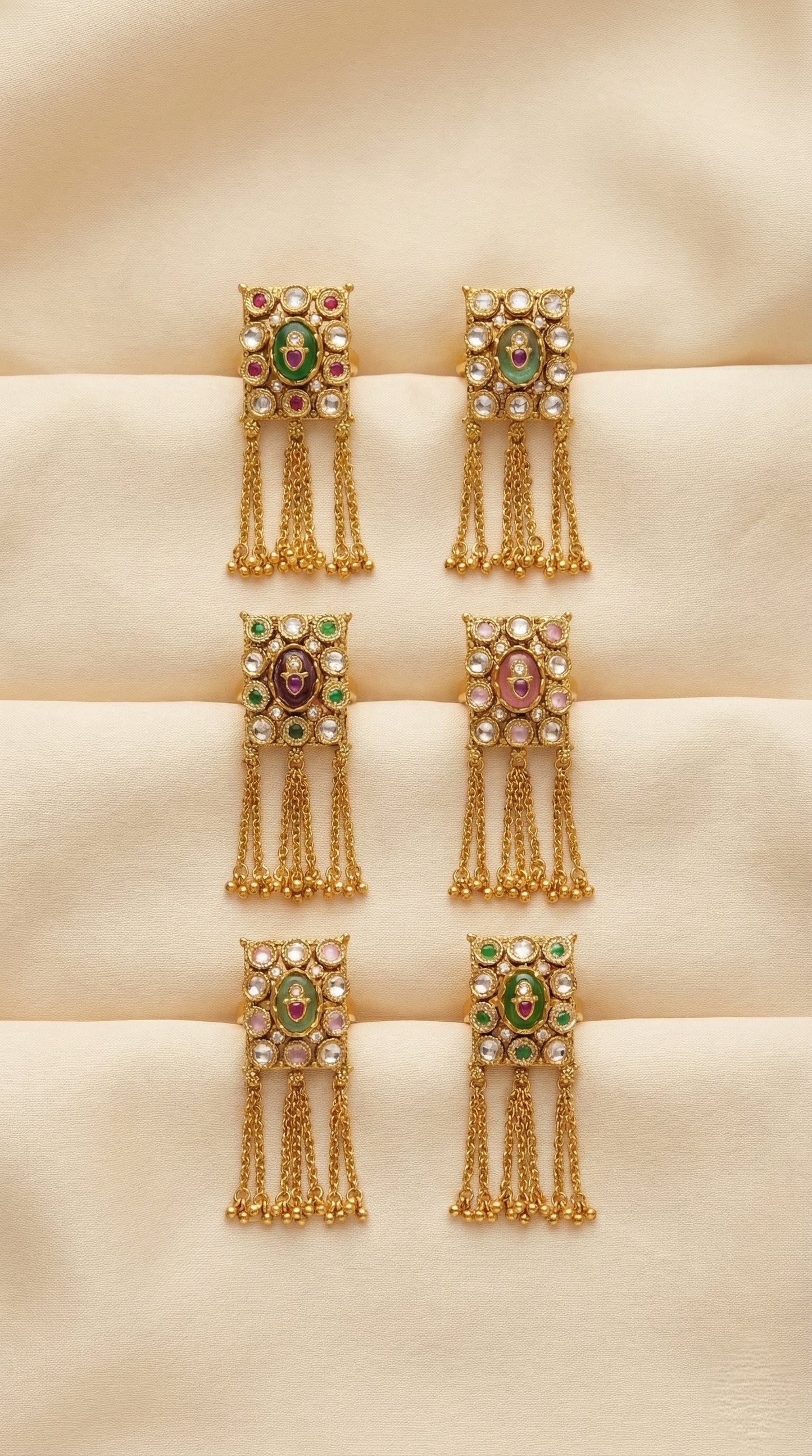 Varsha Heritage Swaroski Finger Ring