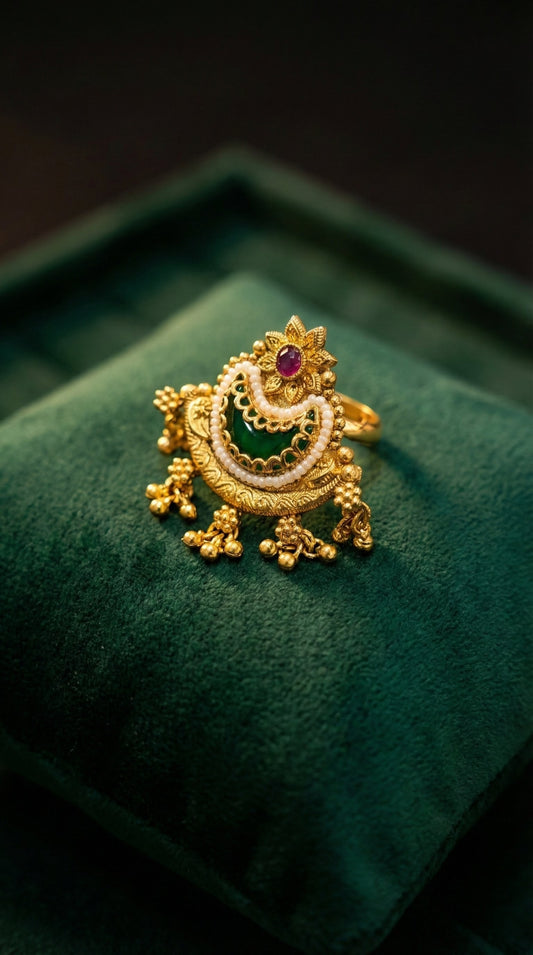 Alternate styling layout profile of Kriti Heritage Finger Ring
