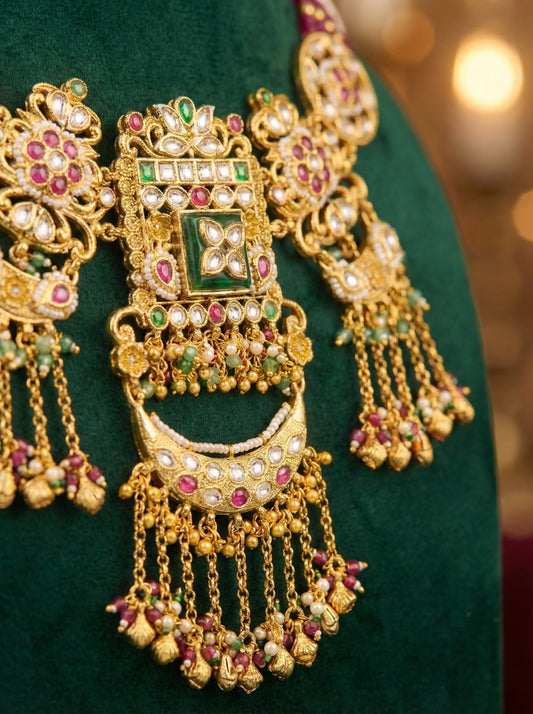 Alternate styling layout profile of Chetna Heritage Necklace Set