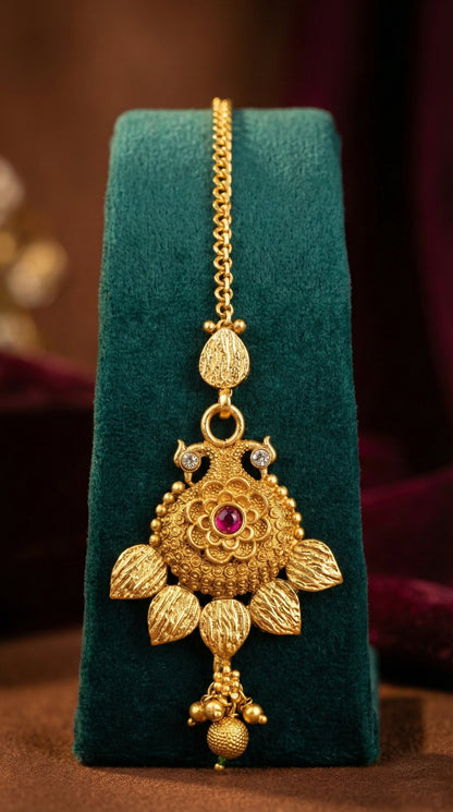 Mani Elegant Rajwadi Maangtika
