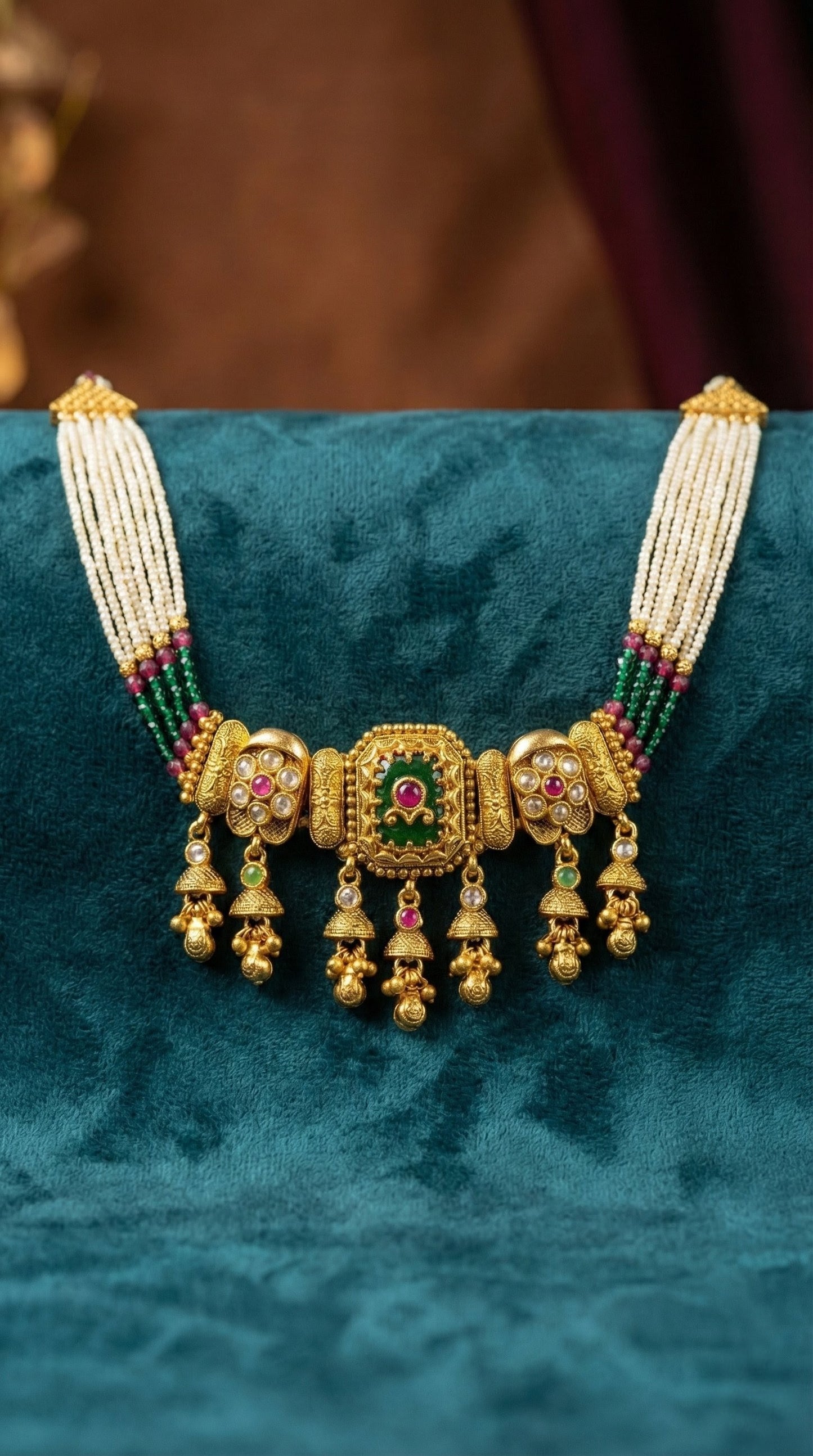 Rashmika Premium Quality Heritage Choker Set