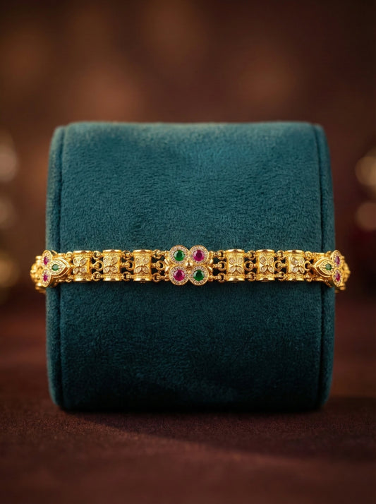 Alternate styling layout profile of Niti Antique Swaroski Bracelet