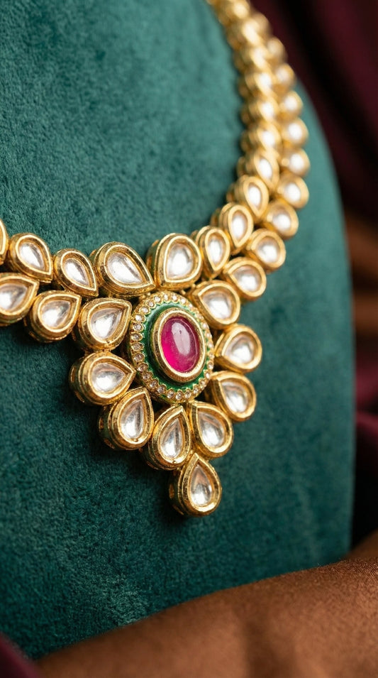 Alternate styling layout profile of Gargi Premium Kundan Necklace