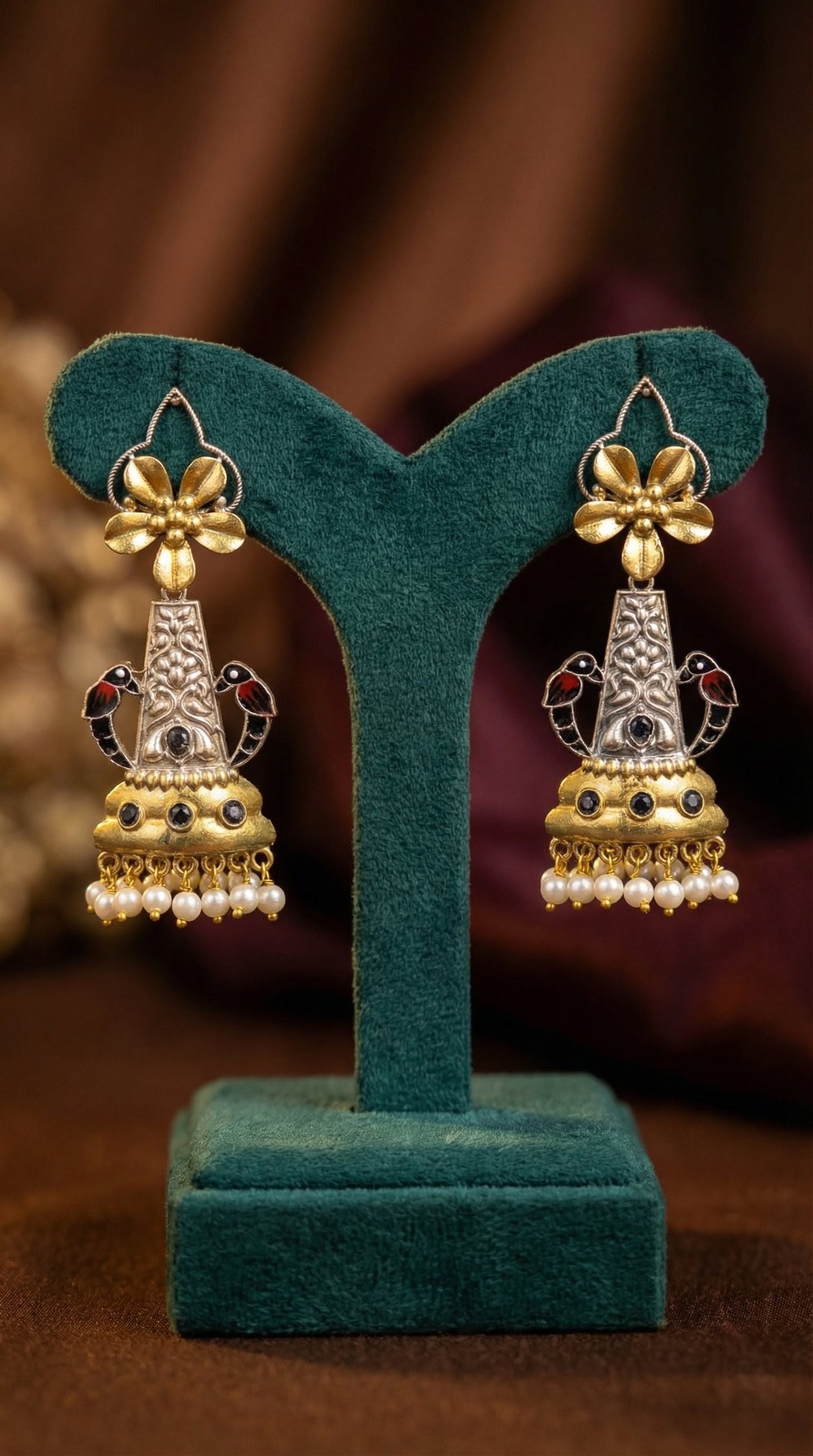Shrija Oxidised Earrings