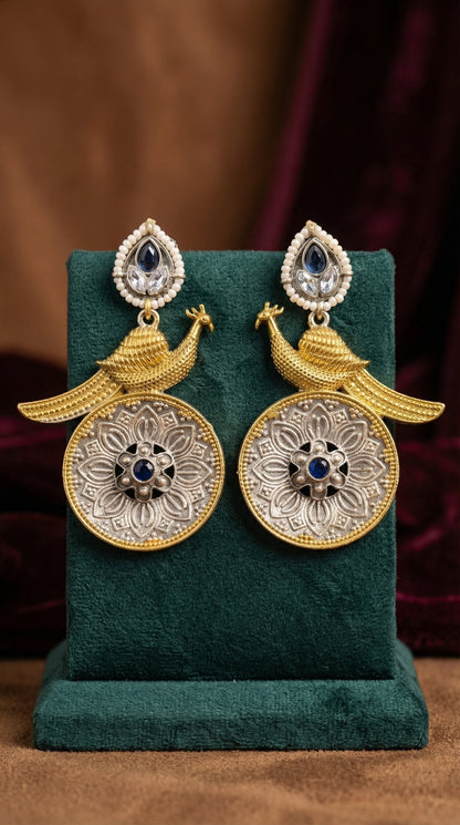 Meera Oxidised Earrings