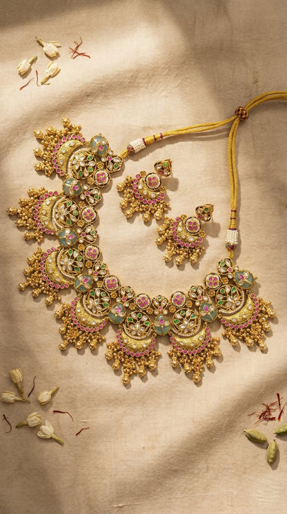 Paloma Heritage Golden look Necklace Set