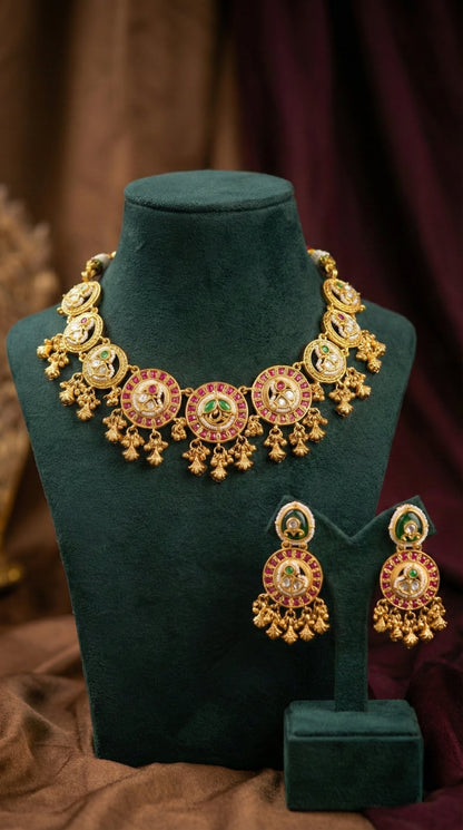 Ruchika Antique Gold Look Necklace