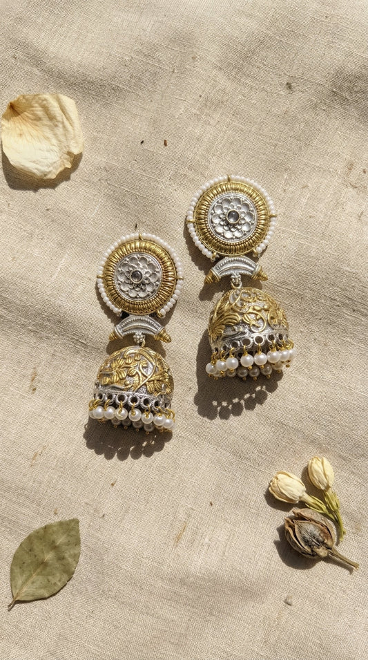 Snigdha Dual Tone Earrings