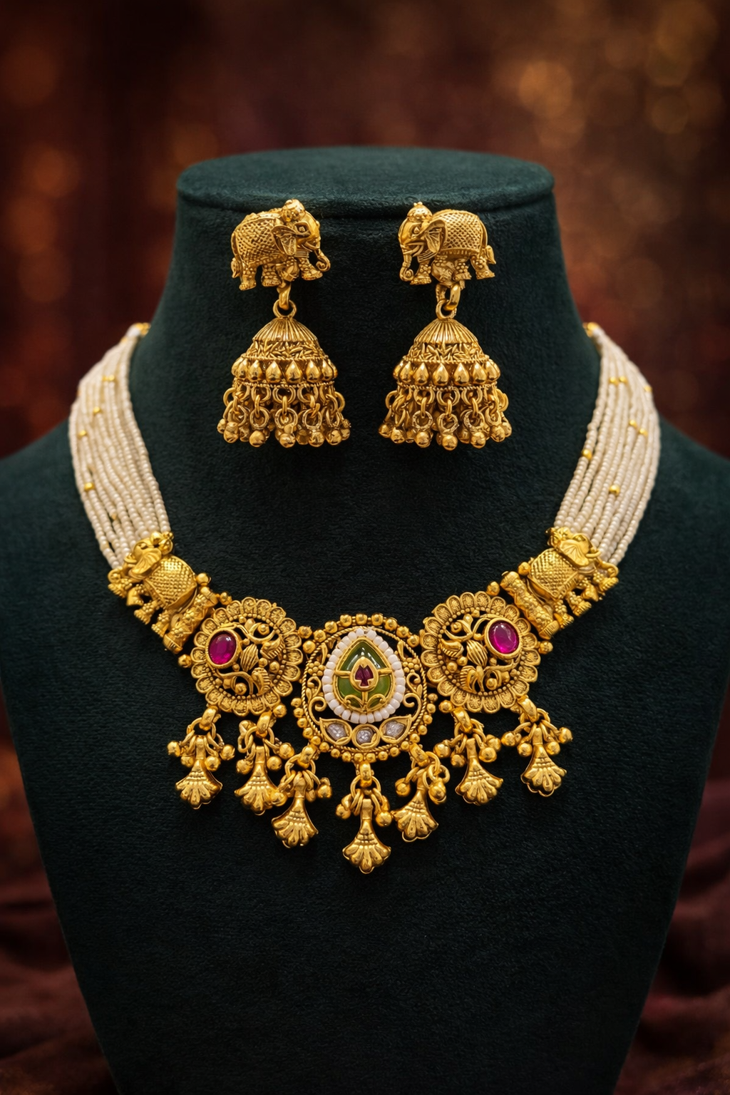 Mrunal Delicate Antique Necklace