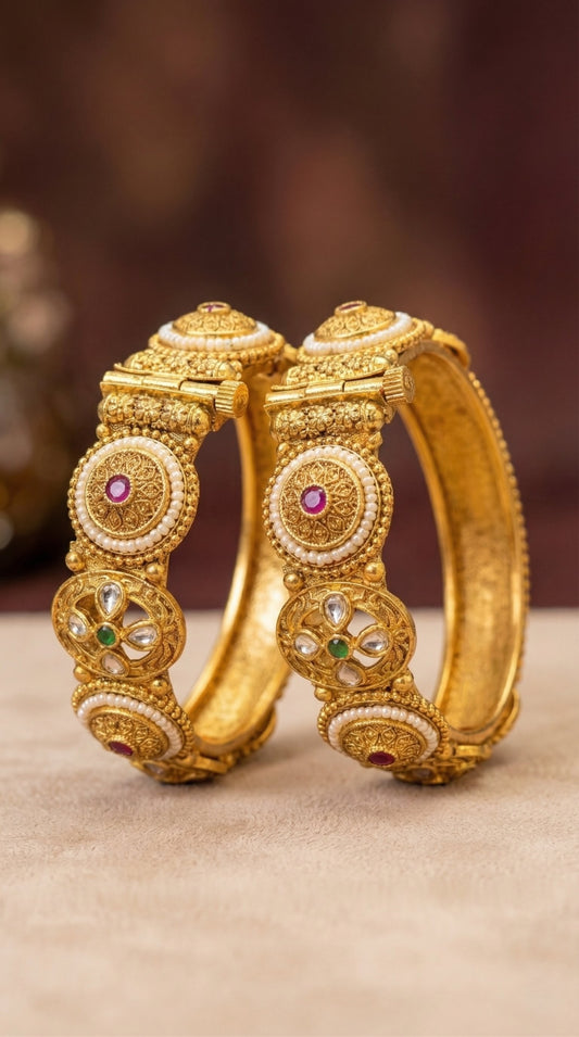 Alternate styling layout profile of Ravini Rajwadi Bangles (Openable)