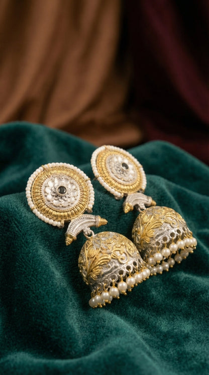 Snigdha Dual Tone Earrings