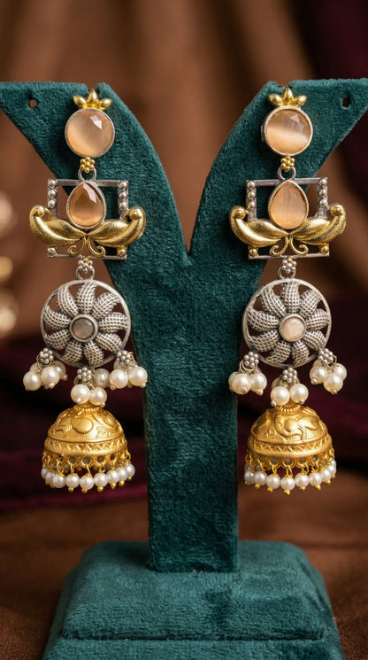 Reet Oxidised Earrings