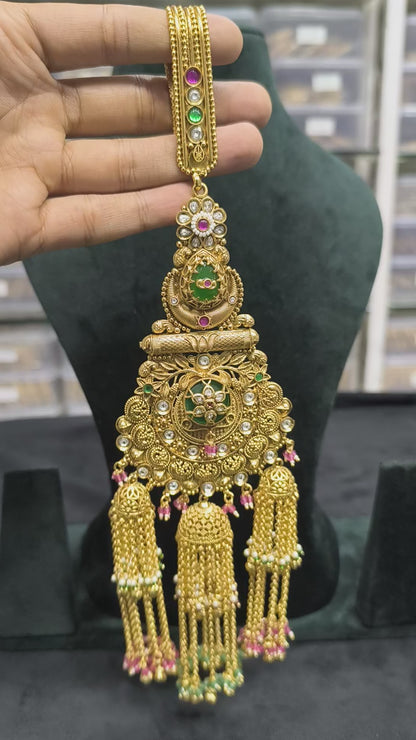 Kritika Antique Gold look Bridal Juda Pin for Women