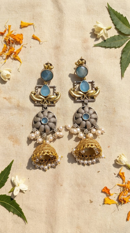 Reet Oxidised Earrings