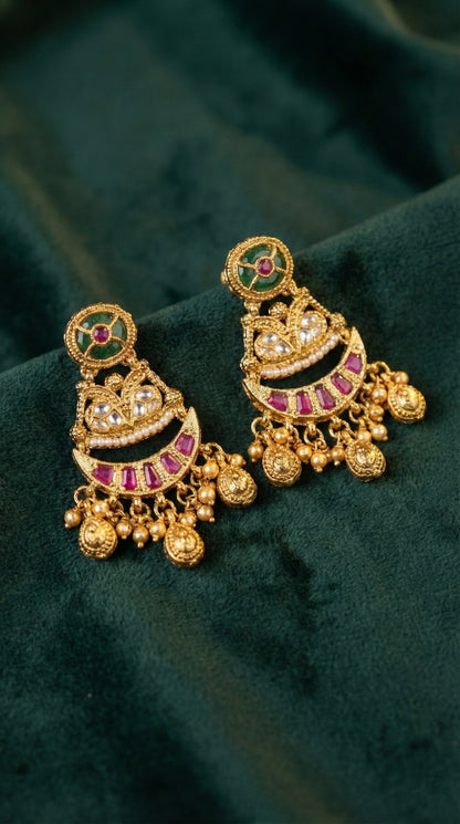 Reema Elegant Gold Look Heritage Necklace Set